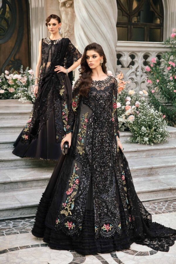 3 PIECE UNSTITCHED EMBROIDERED SUIT | BD-2802 - Image 4