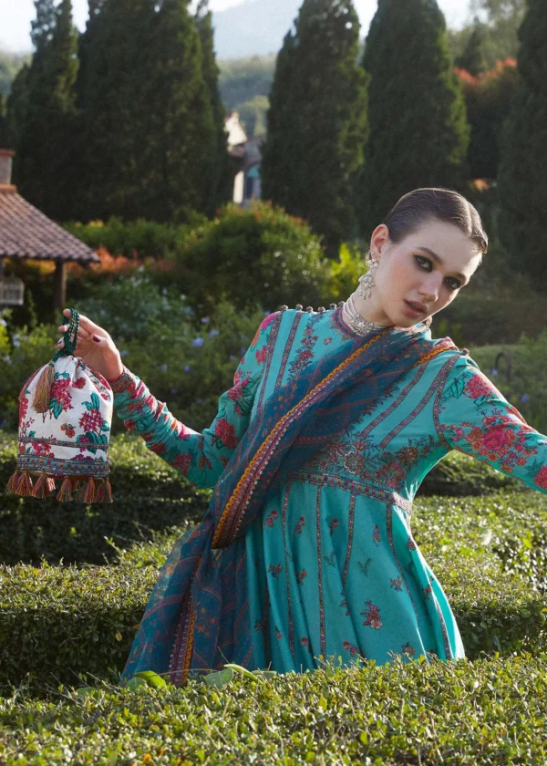 Jheel Zaiba-Eid Stitched Lawn Collection’24 by hussain rehar - Image 2