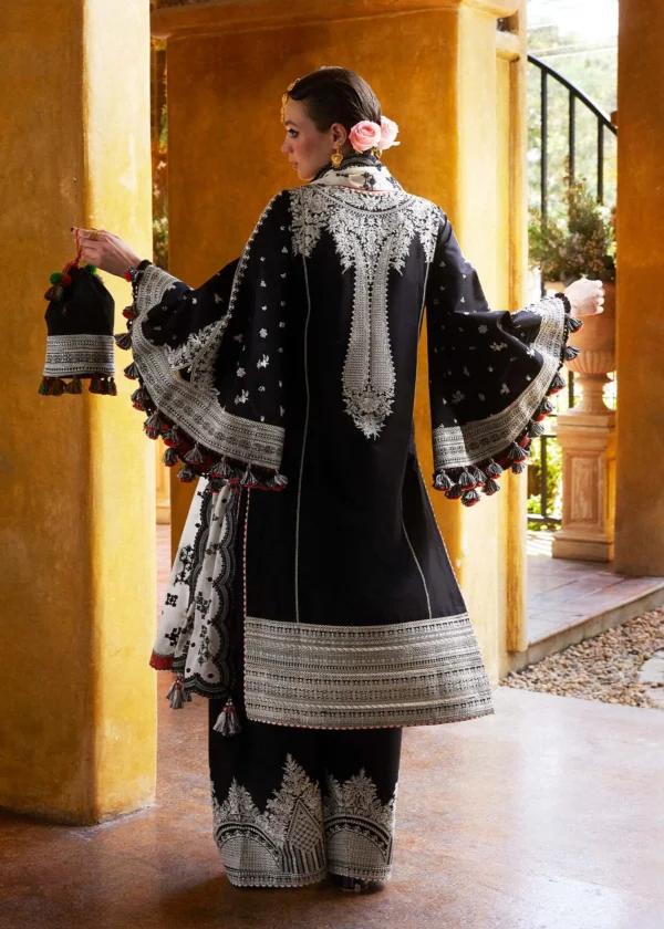 Shams Zaiba-Eid Stitched Lawn Collection’24 by hussain rehar - Image 2