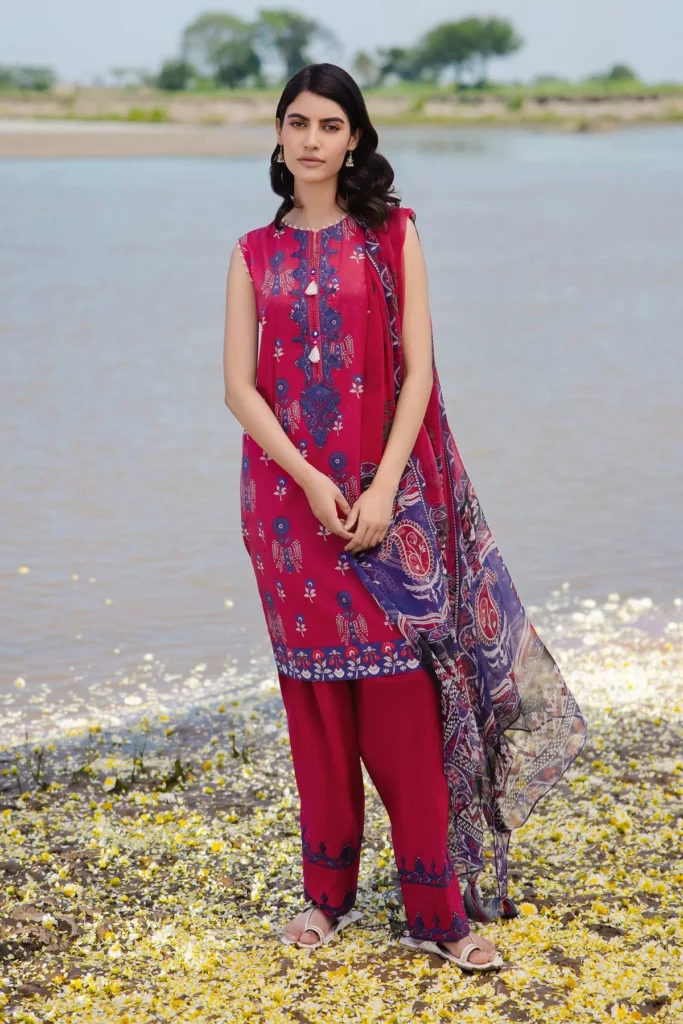 Unstitched Embroidered Suit Maria B M Basics 412-B