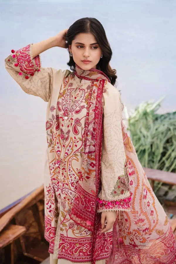 Unstitched Embroidered Suit Maria B M Basics 412-B