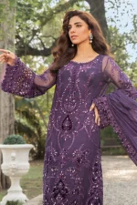 Unstitched Embroidered Chiffon Suit Maria B | MPC-24-102