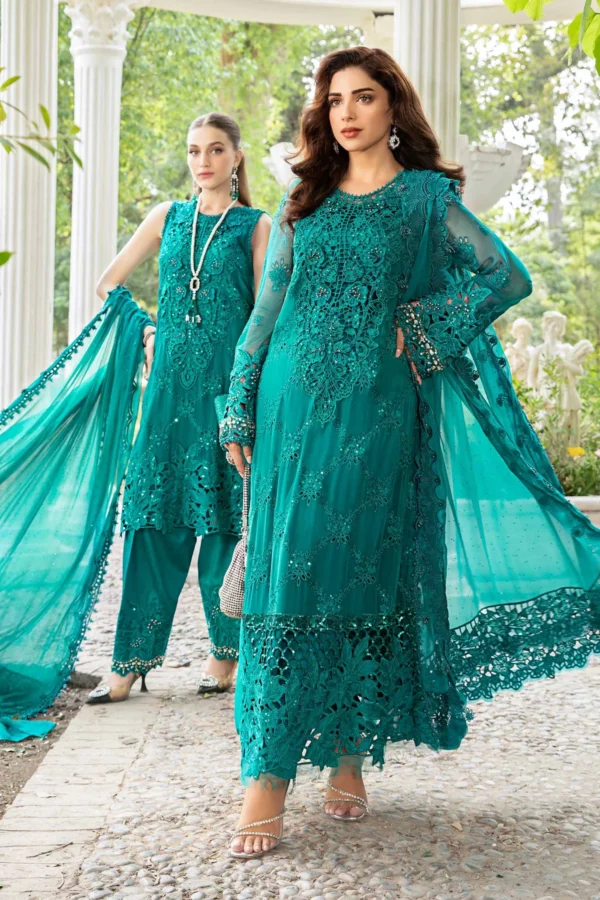 Unstitched Embroidered Chiffon Suit Maria B | MPC-24-105 - Image 2