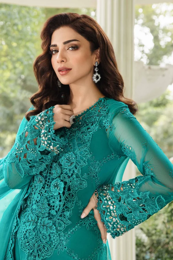 Unstitched Embroidered Chiffon Suit Maria B | MPC-24-105