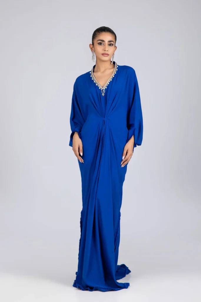 KF-15224-ROYALBLUE Kaftans By Ayesha Somaya