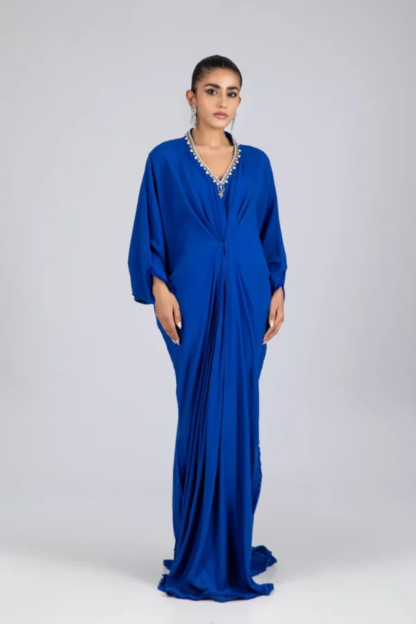 KF-15224-ROYALBLUE Kaftans By Ayesha Somaya