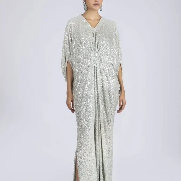 KF-15401-SEAMINT Kaftans By Ayesha Somaya