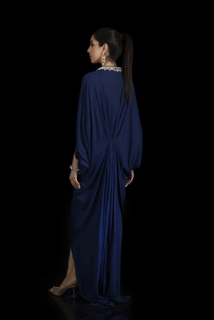 KF-15224-NAVY-BLUE Kaftans By Ayesha Somaya