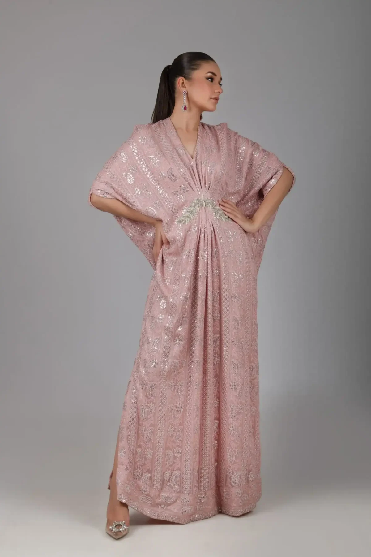 15737-MAUVE Kaftans By Ayesha Somaya