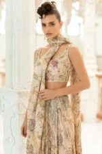 Printed Drape Formal By Sania Maskatiya