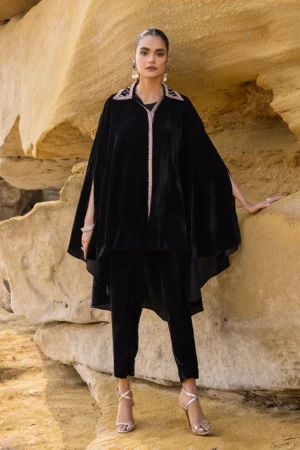 Luxury Pret Black Plum By Zainab Chottani