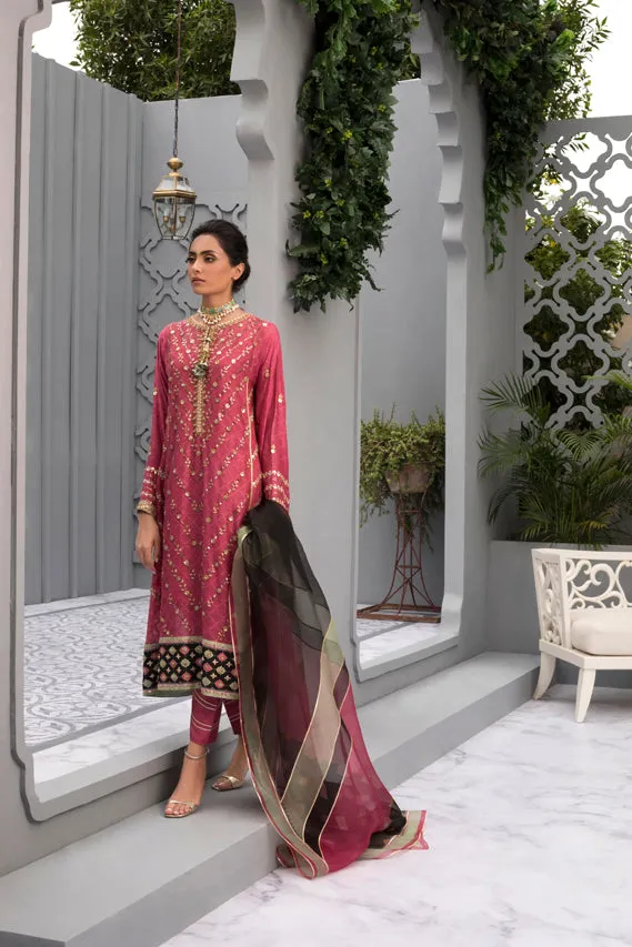 Raspberry Gota Silk Formals By Sania Maskatiya