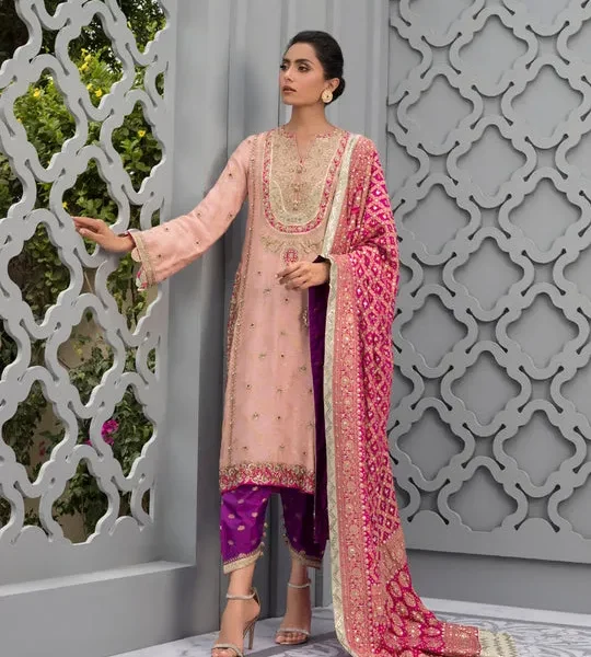 Pink Zari Formals By Sania Maskatiya