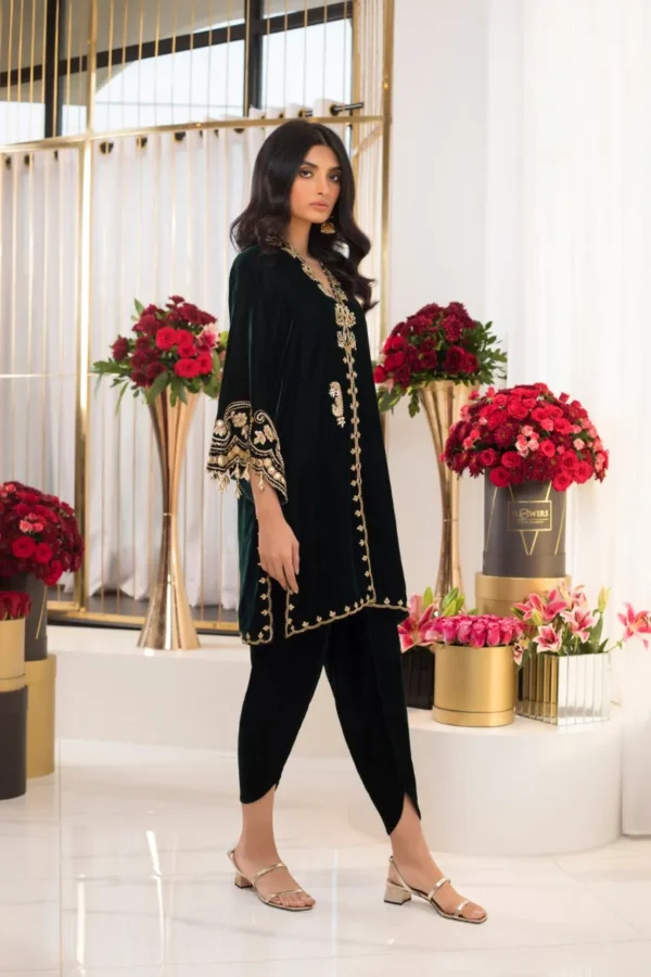 Emerald Front Open Formals By Sania Maskatiya