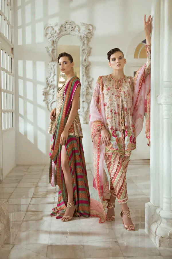 Charmeuse Printed Draped Formal By Sania Maskatiya