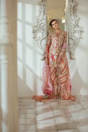 Digitally Printed Cotton Net Formals By Sania Maskatiya