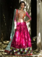 Formals Orange And Hot Pink By Zainab Chottani