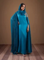 Modest Edit 24 Teal Waves By Zainab Chottani