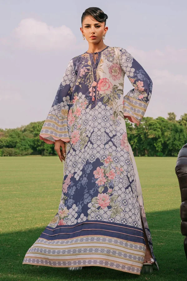 Luxury Pret Indigo Kaftan By Zainab Salman