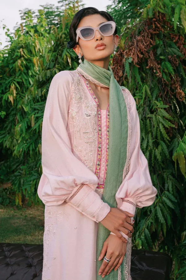 Luxury Pret Pink Daffodile By Zainab Salman