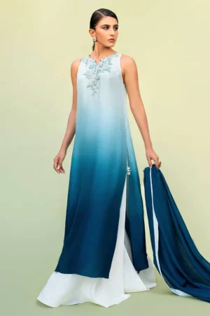 Luxury Pret Blue Ombre By Zainab Salman