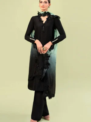 Luxury Pret Black Sahar By Zainab Salman