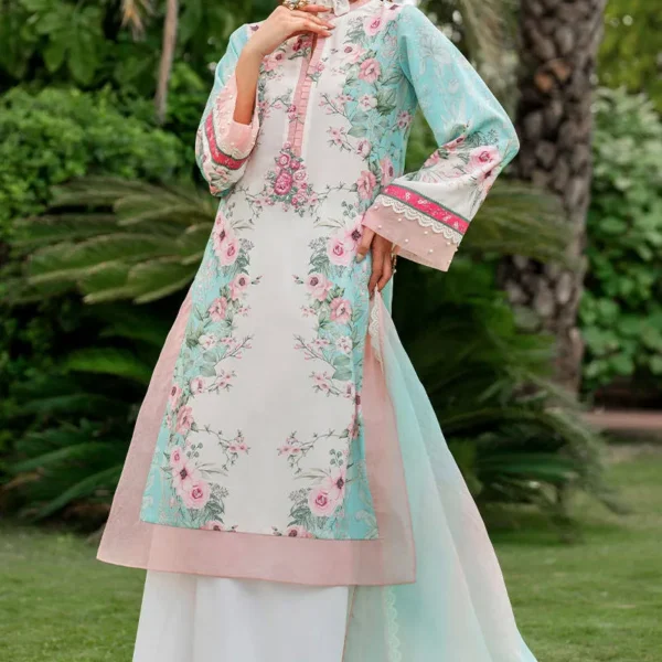 Luxury Pret Rosey Wonderland By Zainab Salman