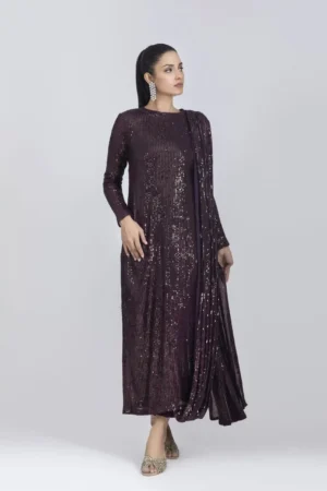 Luxury Pret 30001-Purple By Ayesha Somaya