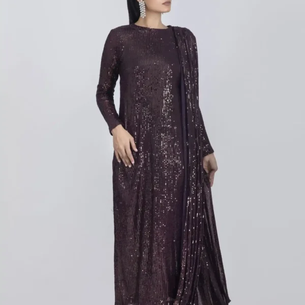 Luxury Pret 30001-Purple By Ayesha Somaya