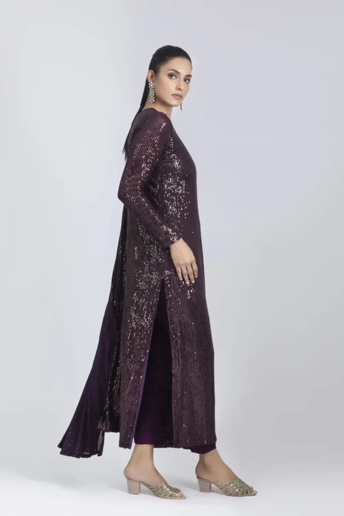 Luxury Pret 30001-Purple By Ayesha Somaya