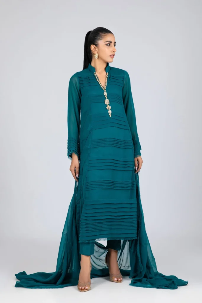 Luxury Pret 16142-EmeraldGreen By Ayesha Somaya