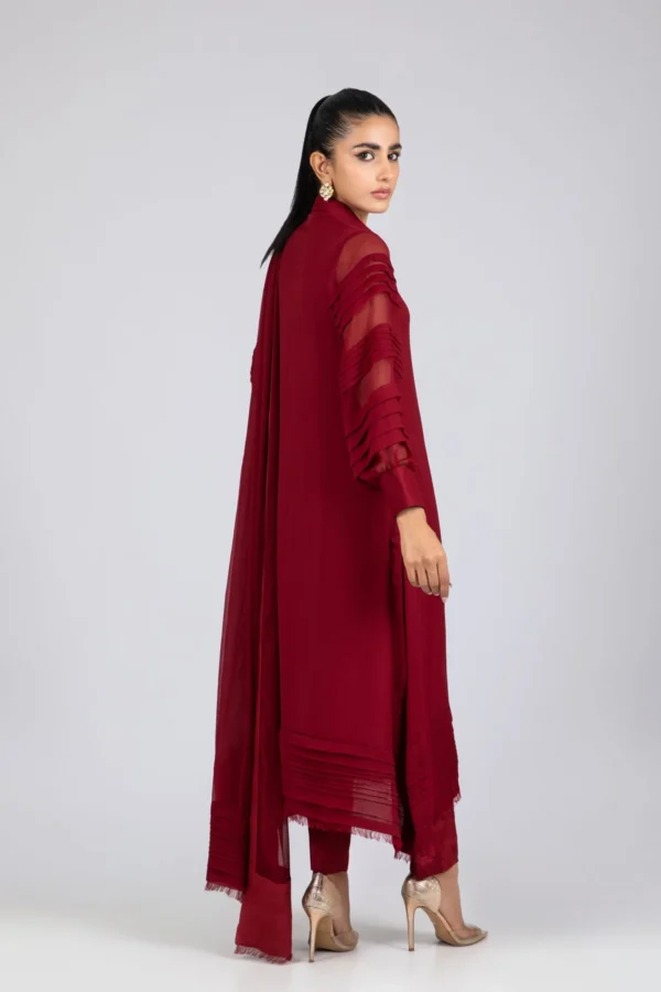 Luxury Pret 16142-Maroon By Ayesha Somaya