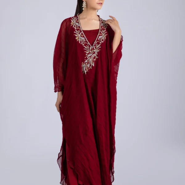 Luxury Pret 16101-Maroon By Ayesha Somaya