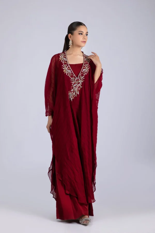 Luxury Pret 16101-Maroon By Ayesha Somaya