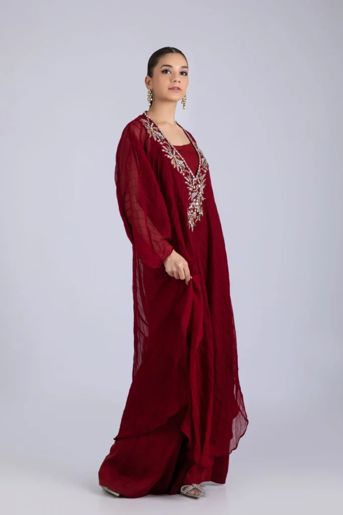 Luxury Pret 16101-Maroon By Ayesha Somaya