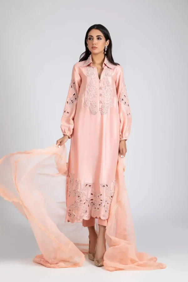 Luxury Pret 30017-CoralPink By Ayesha Somaya