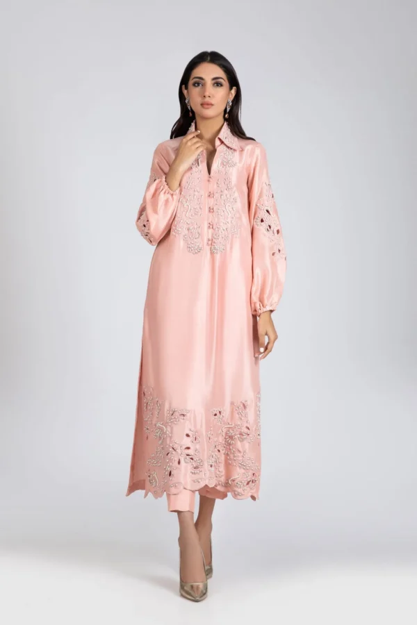 Luxury Pret 30017-CoralPink By Ayesha Somaya