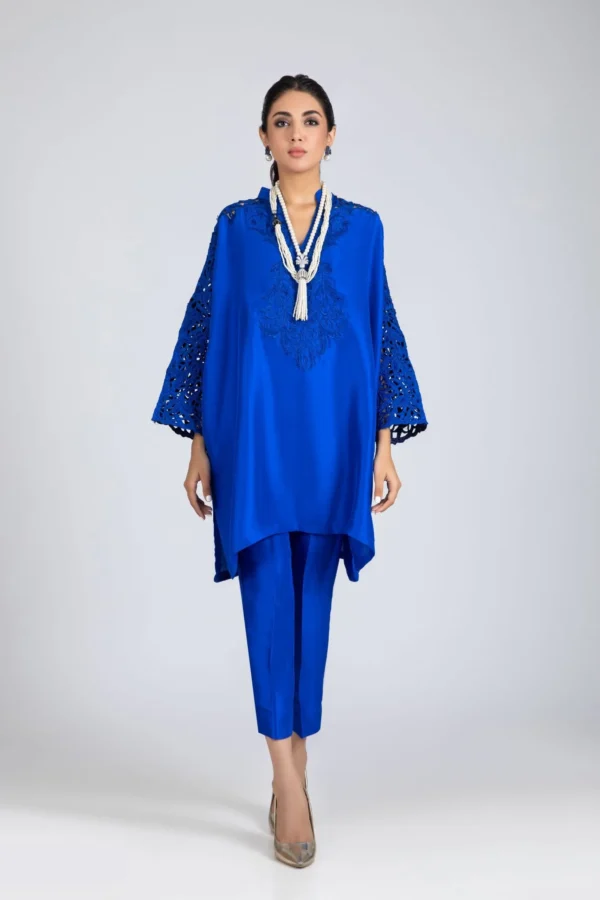 Luxury Pret 30019-ElectricBlue By Ayesha Somaya