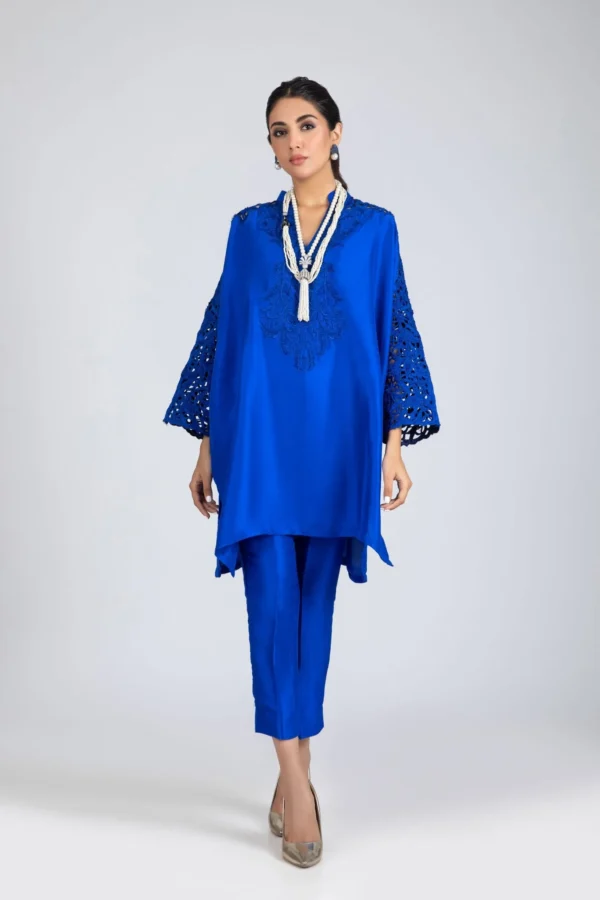 Luxury Pret 30019-ElectricBlue By Ayesha Somaya