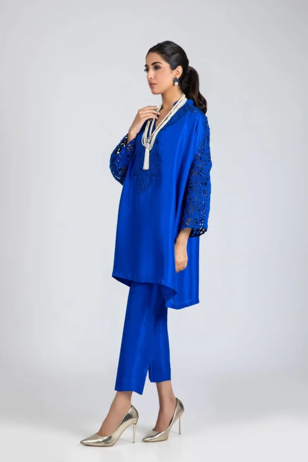 Luxury Pret 30019-ElectricBlue By Ayesha Somaya