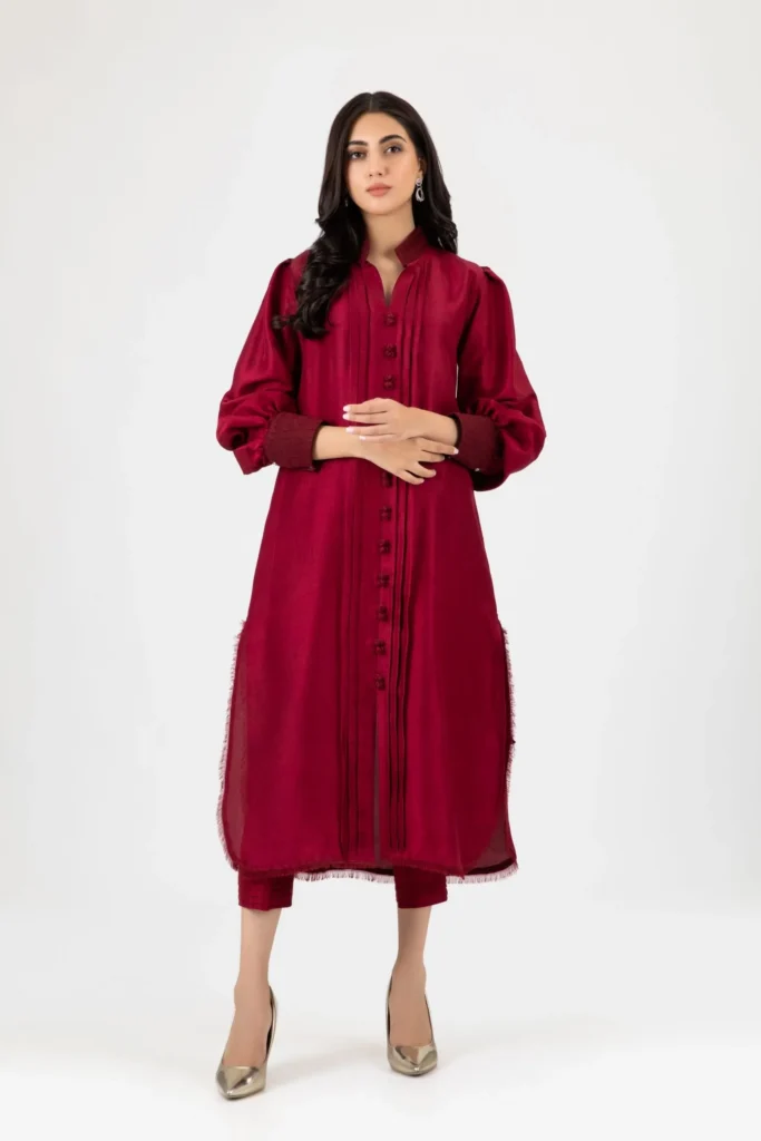 Luxury Pret 15101-Maroon By Ayesha Somaya