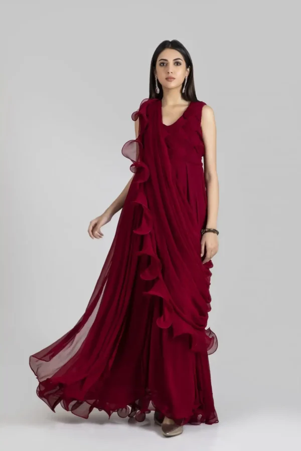 Luxury Pret 30004-Maroon By Ayesha Somaya