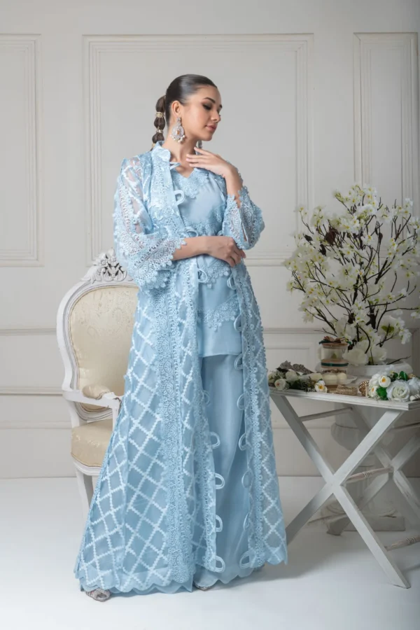 Luxury Pret 15782-DuskyBlue By Ayesha Somaya