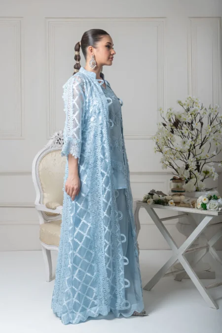 Luxury Pret 15782-DuskyBlue By Ayesha Somaya