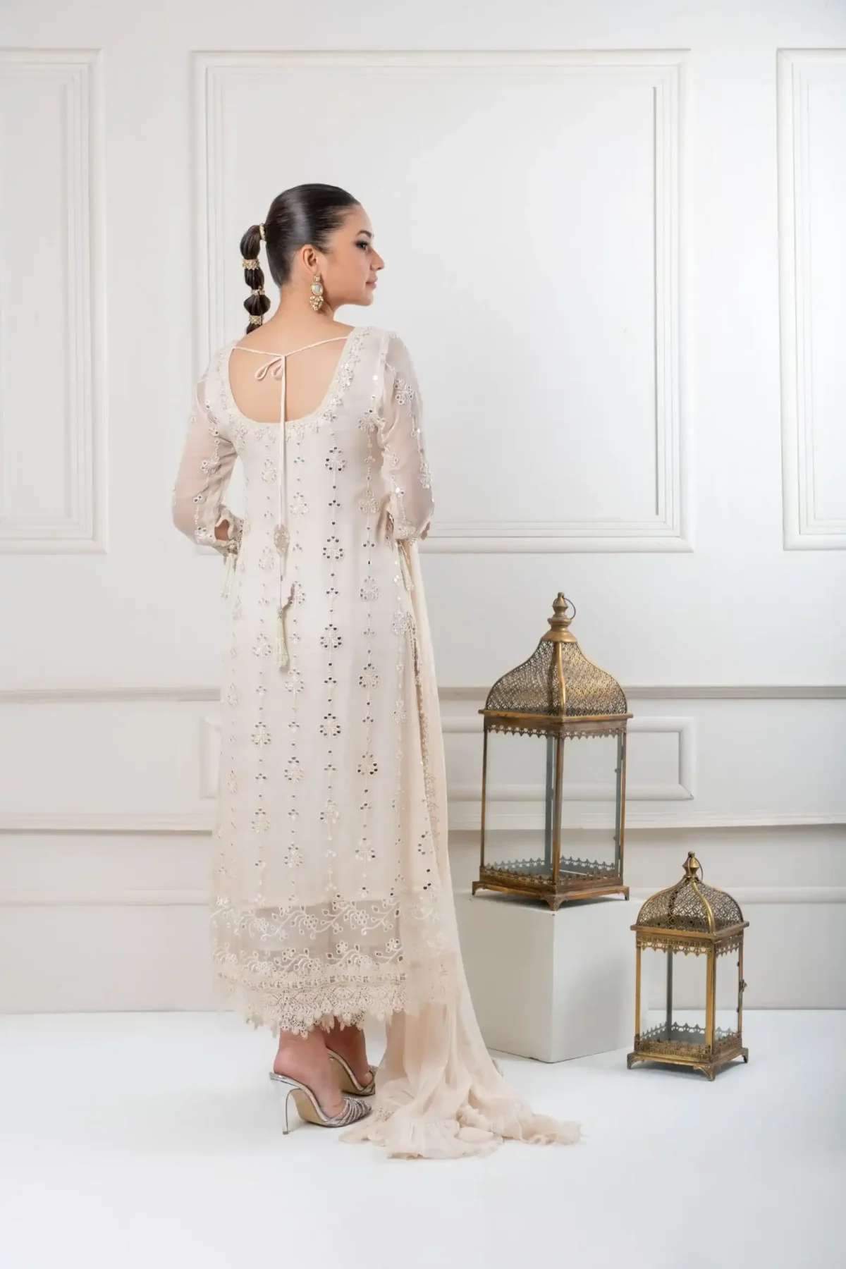 Luxury Pret 15776-Ivory By Ayesha Somaya