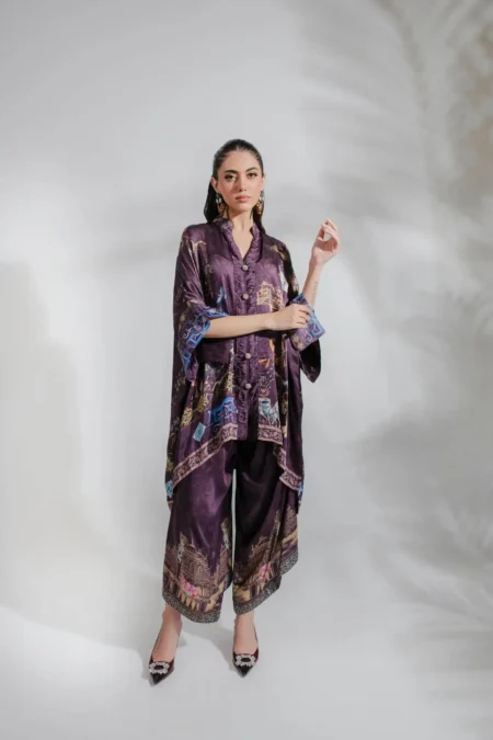 Luxury Pret 15884-Purple By Ayesha Somaya