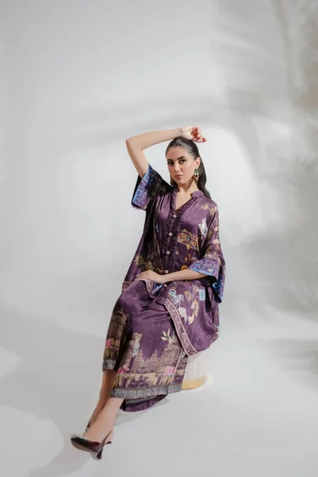 Luxury Pret 15884-Purple By Ayesha Somaya