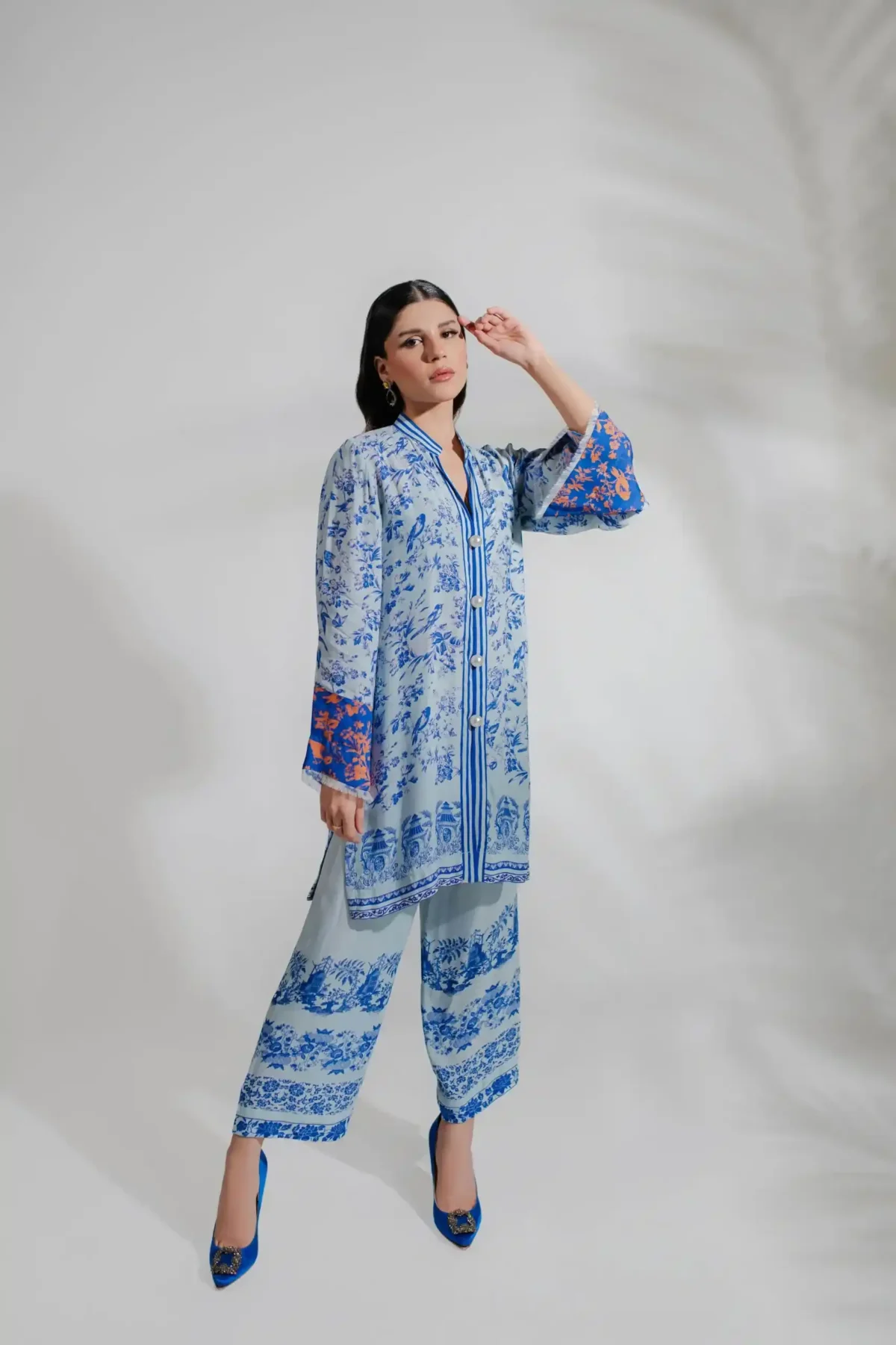 Luxury Pret 15886-LightBlue By Ayesha Somaya