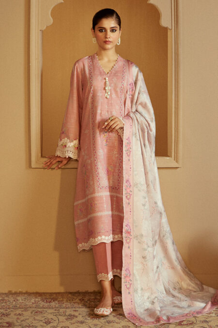 Cross Stitch Rosy Dew-3 PC Khaddar Emroidered Suit