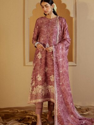 Cross Stitch Mauve Dream-3 PC Marina Embroidered Suit